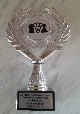🏆♟️🏸 Vize-Europameister im Chessminton